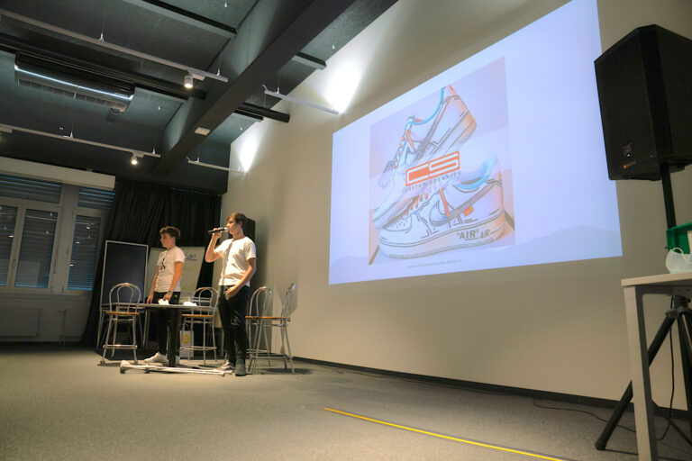 Während Unterricht Präsentation